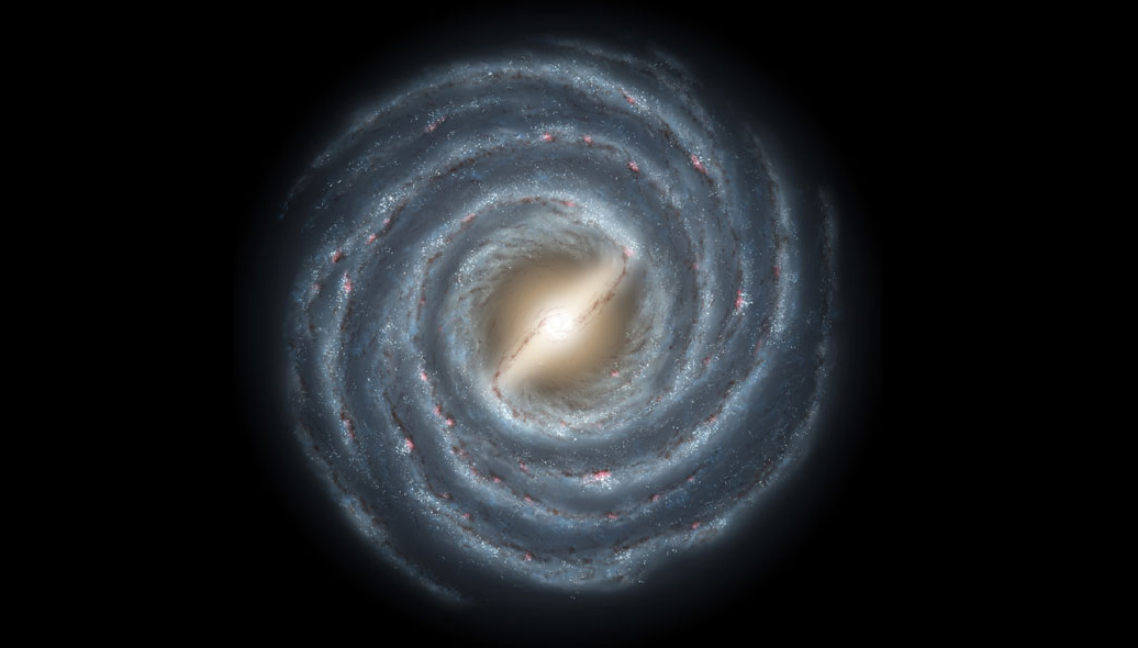 Расположение Солнечной системы в галактике Млечный Путь