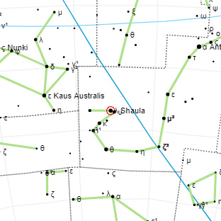 Звезда Шаула в астрономии: характеристики и особенности