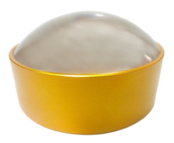 Лупа Kromatech без ручки 10х, 50 мм, в желтой оправе