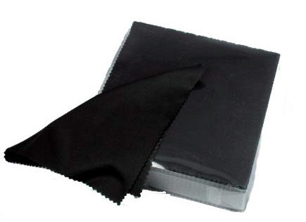 Салфетка MingDaSoft  для оптики №2, микрофибра, черная