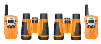 Комплект раций и биноклей Levenhuk LabZZ WTT10 Orange (выставочный образец)