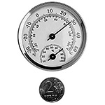 Термометр с гигрометром Kromatech круглый (d=57 мм), металлический