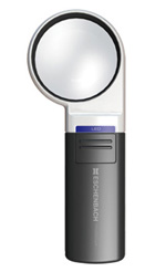 Лупа на ручке асферическая Eschenbach Mobilux LED 3x, 60 мм, с подсветкой