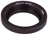<p>Т-кольцо Sky-Watcher используется для астросъемки. Эта модификация предназначена для использования с цифровыми зеркальными камерами Nikon.</p><p> Это T-кольцо дает возможность присоединить камеру к любому редуктору фокуса 0,85x.</p>