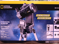 Красочная упаковка телескопа Bresser National Geographic 90/1250 GOTO Красочная упаковка телескопа Bresser National Geographic 90/1250 GOTO
