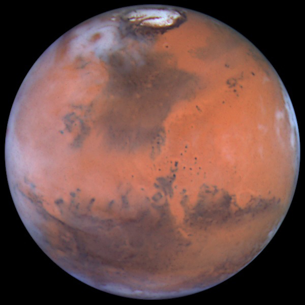 Карта озер Марса
