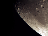 Луна в телескоп Добсона Levenhuk Ra 150N Dob