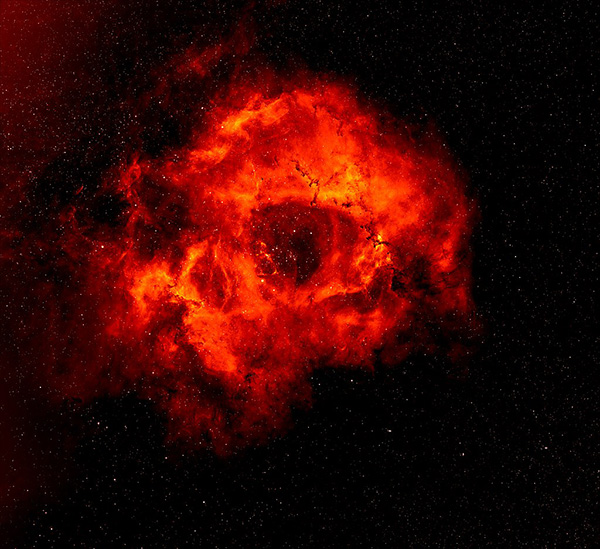 Туманность NGC 2237 в созвездии Единорога