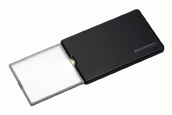 

Лупа выдвижная асферическая Eschenbach EasyPocket 3x, 50x45 мм, с подсветкой, черная