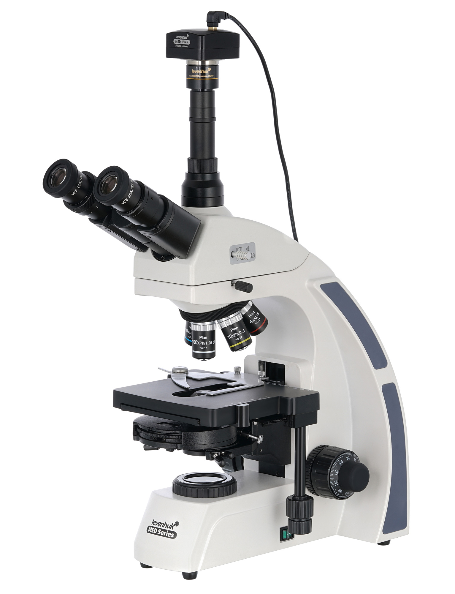 Микроскоп цифровой Levenhuk MED D45T, тринокулярный (выставочный образец)