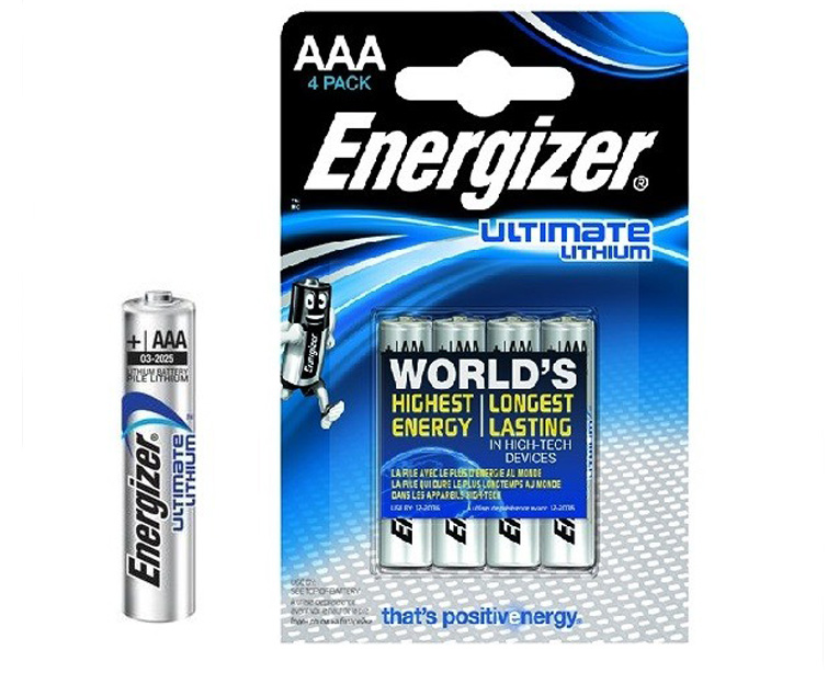 Элемент питания Energizer Ultimate AAA LR03/FR03 (4 шт.), литиевый от Четыре Глаза