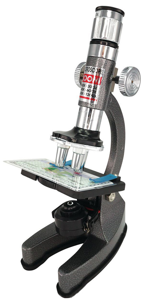 Микроскоп игрушечный EDU-TOYS 100–1200x, в кейсе (MS911)
