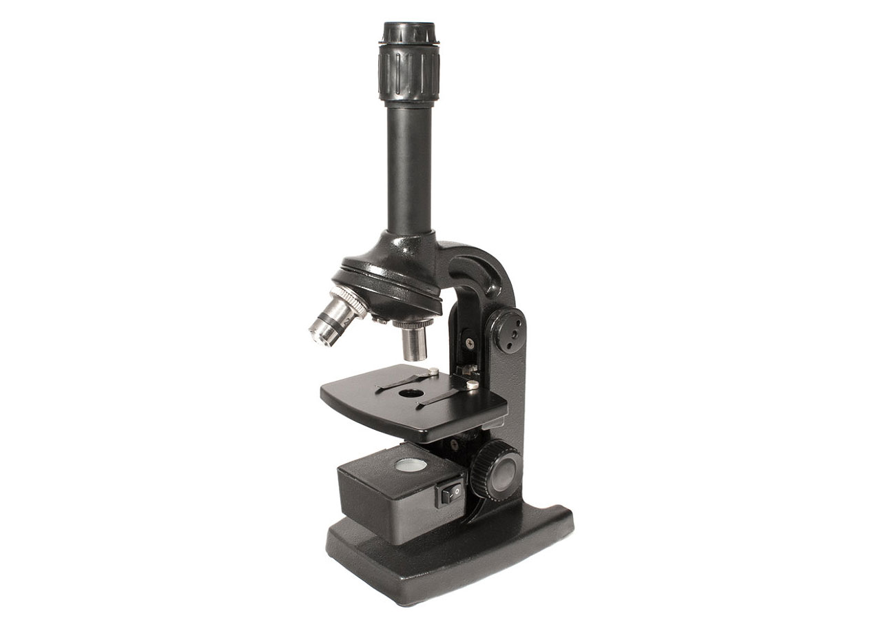 Микроскоп «Юннат 2П-1», черный, с подсветкой