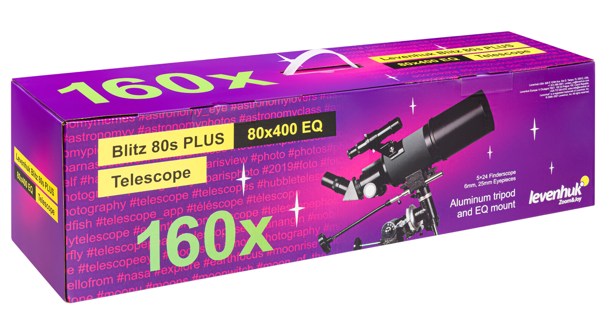 Купить телескоп Levenhuk Blitz 80s PLUS в интернет-магазине