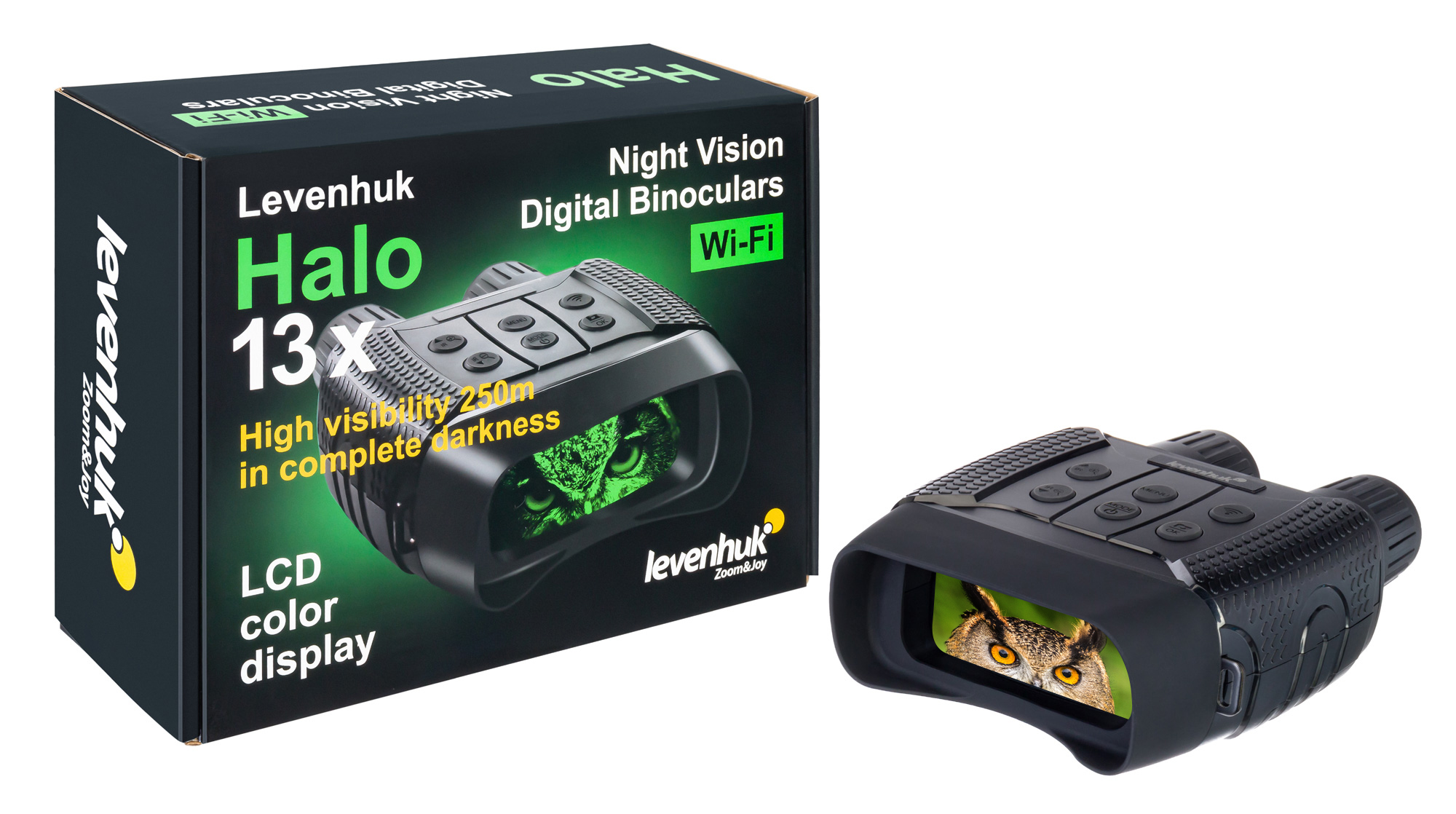 Бинокль цифровой ночного видения Levenhuk Halo 13X Wi-Fi