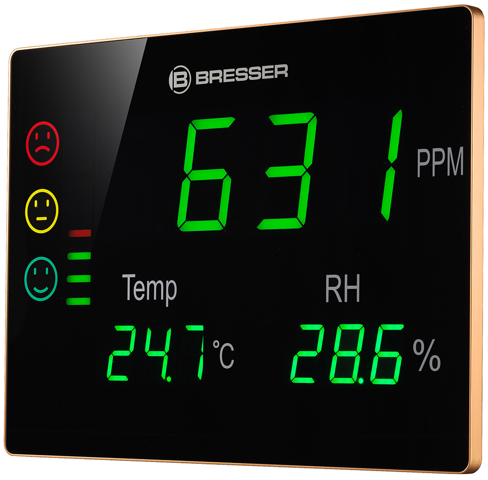 Гигрометр Bresser (Брессер) Air Quality Smile XXL с датчиком CO2