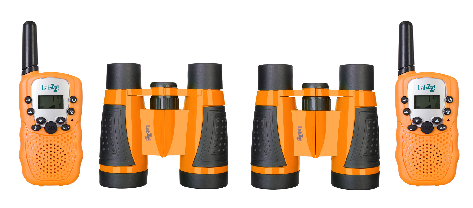 Комплект раций и биноклей Levenhuk LabZZ WTT10 Orange (выставочный образец)