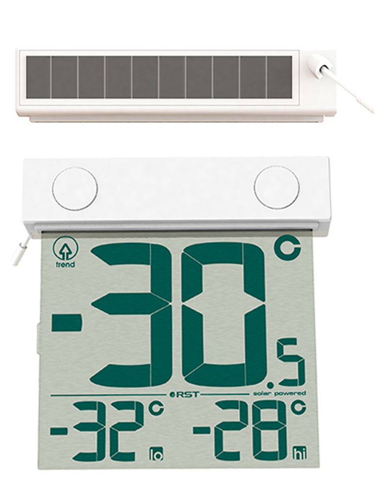 Термометр цифровой RST 01389 с солнечной батареей, оконный
