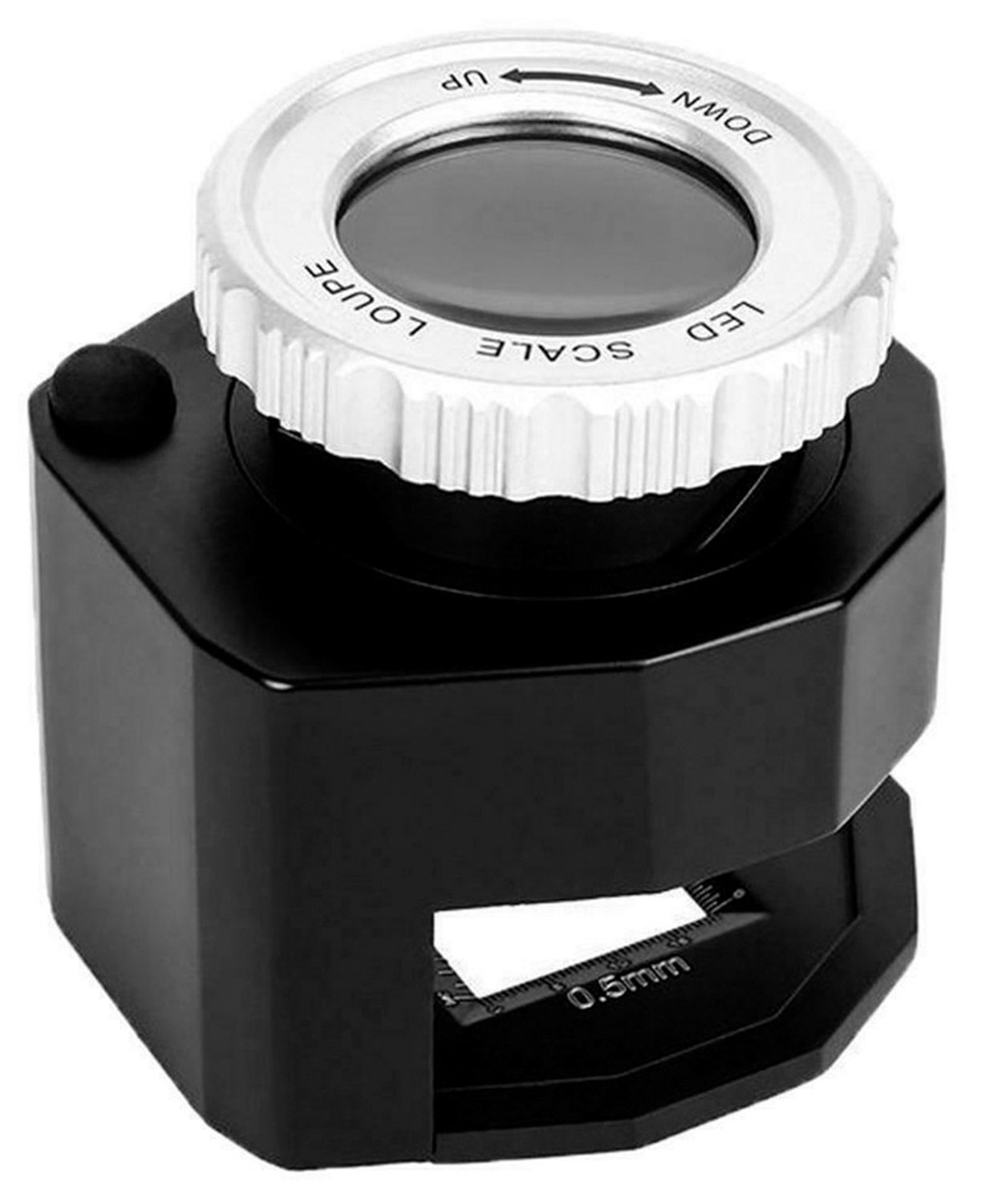 Лупа Kromatech часовая измерительная контактная 30х, 27 мм, с подсветкой, ультрафиолет (6 LED) TH-9006A