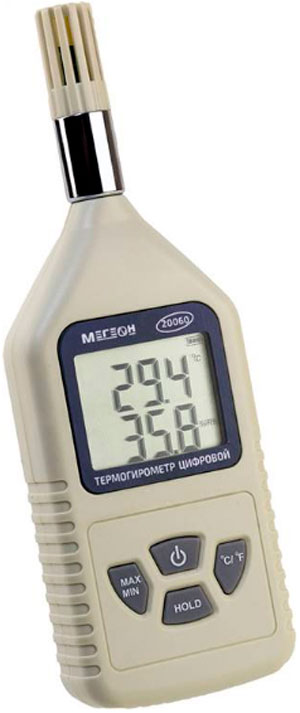 Термогигрометр цифровой МЕГЕОН (20060)