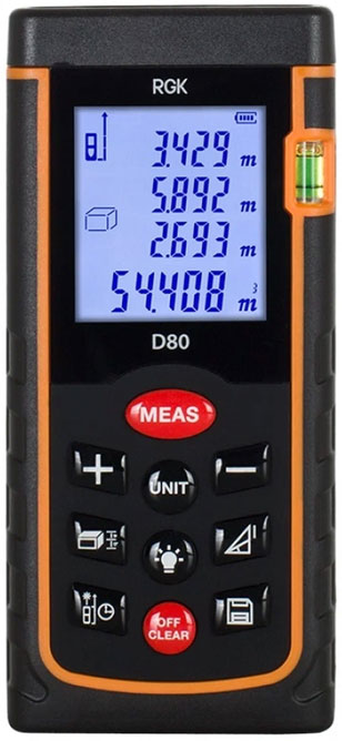 

Лазерный дальномер RGK D80