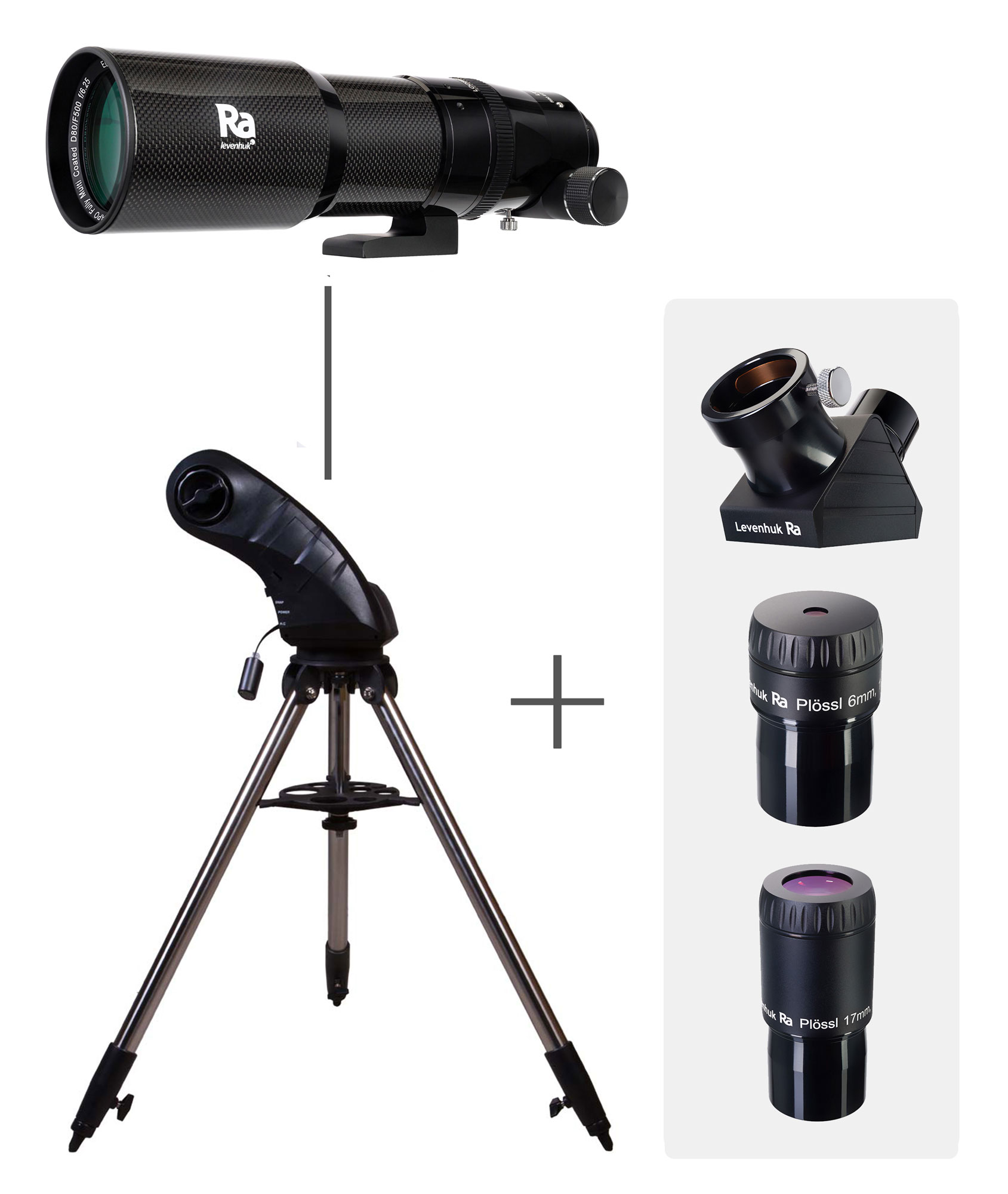 

Levenhuk (Левенгук) Ra R80 ED Doublet Carbon Kit v3