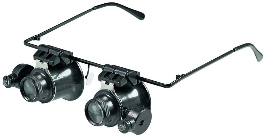 Лупа-очки Veber Jewel Vizor R2, с подсветкой