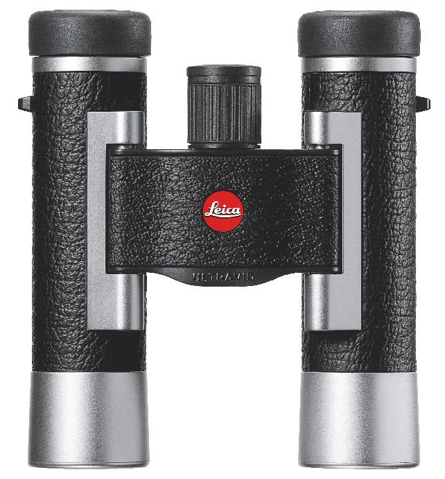 Бинокль Leica SilverLine 10x25, кожа, серебристый корпус