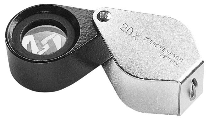 

Лупа складная апланатическая Eschenbach 20x, 7 мм, металлический корпус