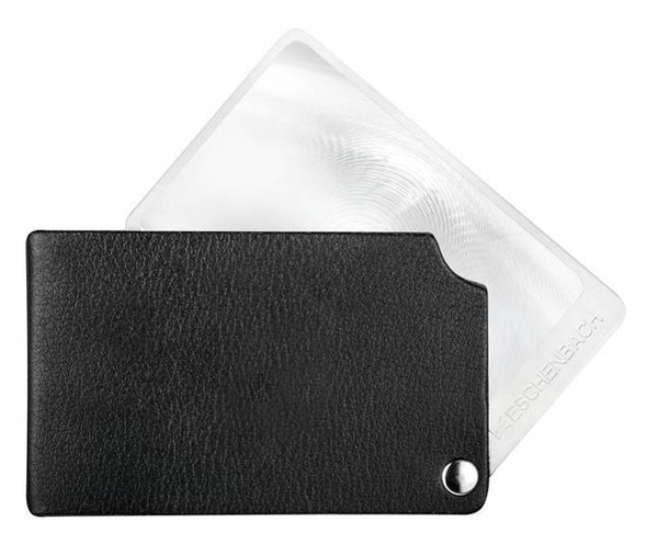 

Лупа складная асферическая Eschenbach VisoPocket 2,5x, 74x48 мм, черный чехол (прямоугольный)