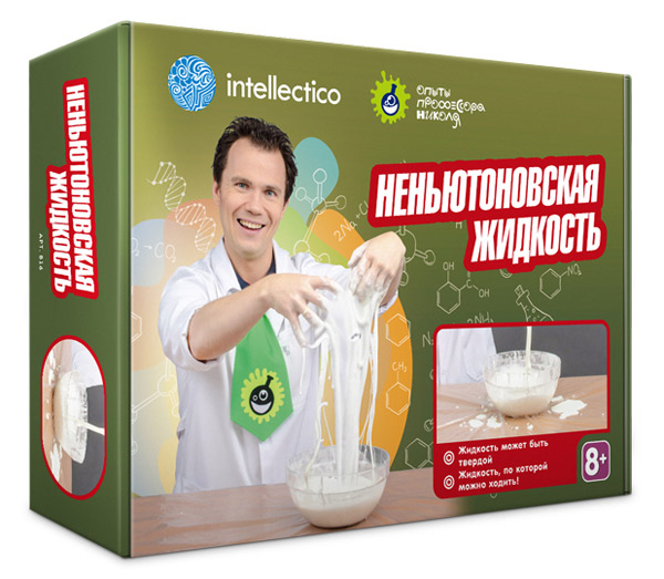 

Набор для опытов Intellectico 816 «Неньютоновская жидкость»