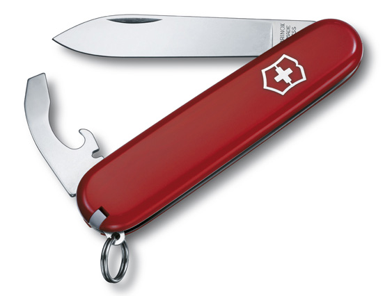 Подарок – Карманный нож Victorinox Bantam 84 мм, красный