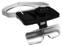 

Лупа Kromatech налобная 1/1,5/2/2,5/3,5x, с подсветкой (2 LED) TH-9203