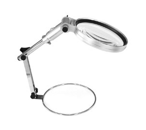 

Лупа Kromatech настольная 2x, 130 мм, складная, на штативе-трансформере с подсветкой (1 LED) (MG83024-2)