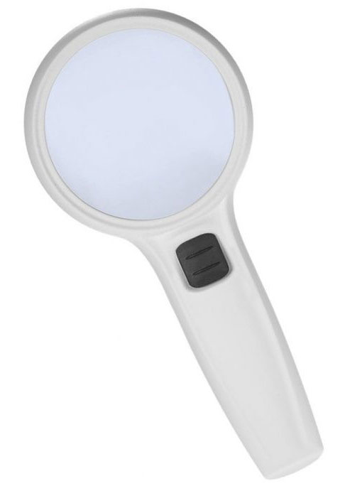

Лупа Kromatech ручная круглая 12х, 90 мм, с подсветкой (3 LED) DT7666