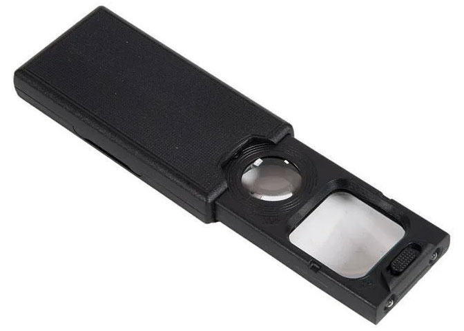 

Лупа Kromatech ювелирная 5/45x, 30x30/21 мм, раздвижная, с подсветкой (3 LED) MG9582