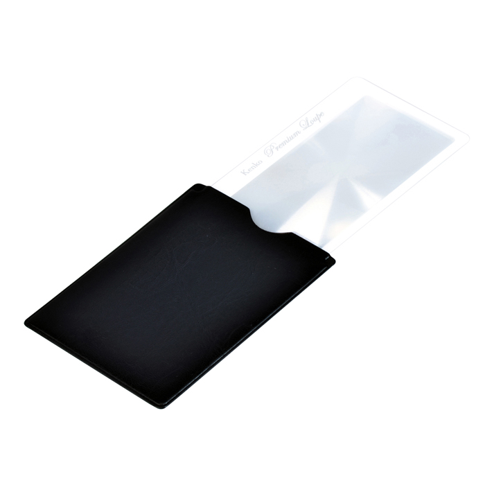 Картинка для Лупа-закладка Kenko Premium 3х, 41x73 мм, с чехлом со стопором, белая (KLT-015)