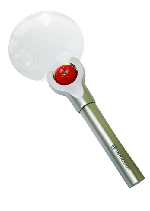 

Лупа Bresser (Брессер) 2,5x/4x, 88 мм, LED, металл
