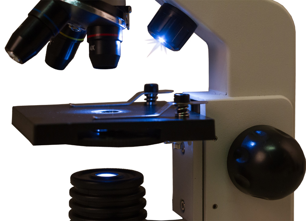 оптическая система микроскопа, оптическая схема микроскопа, оптические части микроскопа