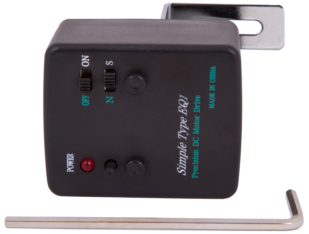 <p>Электропривод Sky-Watcher Simple Type &ndash; простой способ усовершенствовать экваториальную монтировку. Привод устанавливается на ось прямого восхождения и обеспечивает точную компенсацию суточного вращения.</p><p>Данная модель предназначена для использования с экваториальными монтировками EQ1.</p><table id="comparison-table" border="0" cellpadding="0" cellspacing="0"><tr><td colspan="2" align="center" class="title"><strong>Технические характеристики</strong></td></tr> <tr> <td>Тип приводов</td> <td>электропривод постоянного тока по оси прямого восхождения</td> </tr> <tr> <td>Источник питания</td> <td>1 алкалиновая батарейка 9 В</td> </tr><tr><td class="tfooter" colspan="2"></td></tr></table>