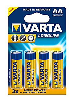 Элемент питания Varta Longlife AA LR6 (4 шт.), алкалиновый