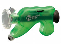 Микроскоп детский портативный Navir «Зумскоп» 20–40x, с подсветкой, прозрачный зеленый