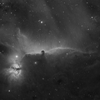 Туманность Конская Голова (IC 434, Barnard 33), снятая с фильтром Hydrogen Alpha, – темная туманность в созвездии Орион. Также включает в себя эмиссионные туманности NGC 2023 и NGC 2024