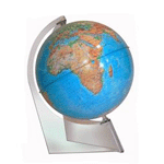 Глобус физический диаметром 150 мм, на треугольной подставке
