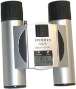 Бинокль STURMAN 10x25 с термометром